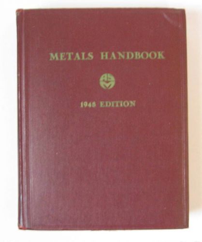 VTG 1948 ASM Metals Handbook Aluminum Nickel Lead Alloys Reference Fabrication
