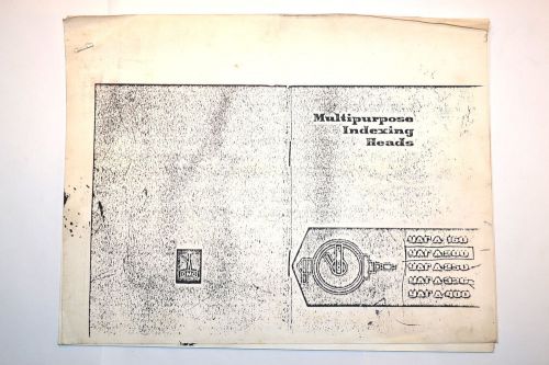 Leningrad optical-mechanical dividing indexing head  instruction  manual #rr671 for sale