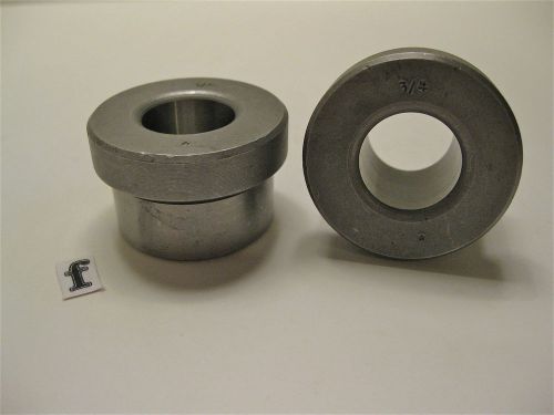 3/4&#034; (.750) i.d.  style h,  headed press fit  drill bushings- lot of 2 for sale