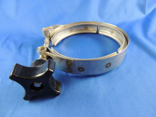 4&#034; five star quick release sanitary v bolt band clamp for sale