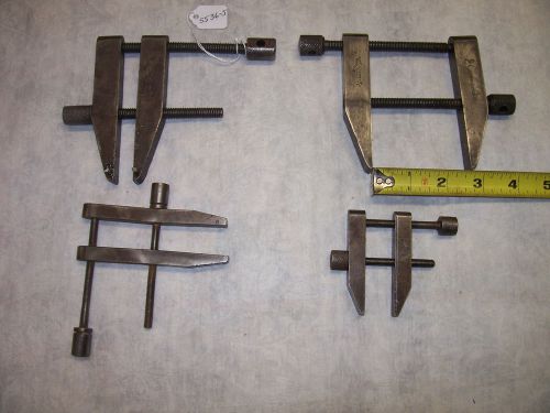Parallel clamps, (4) vintage machinist parallel clamps, starrett &amp; no name for sale