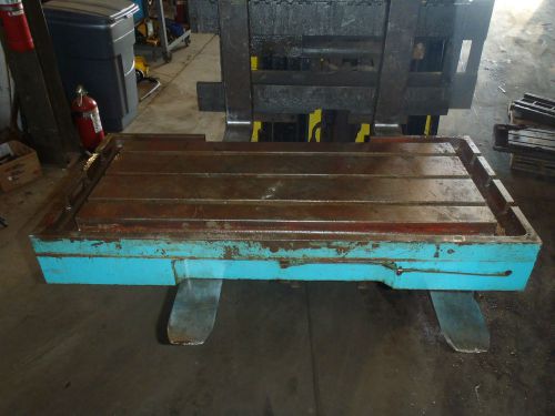 43.25&#034; x 21.5&#034; steel welding t-slotted table cast iron layout plate t-slot weld for sale