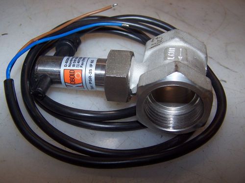New kobold 1&#034; npt stainless steel flow switch type psr-25 for sale
