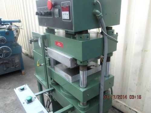 2001 phi 50 ton 12&#034; x 10&#034; heated platen hydraulic lab press model s50r-1210s for sale
