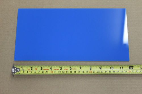 Blue acrylic plexiglass light diffusing plastic sheet .100&#034;  x 6&#034; x 12&#034; for sale