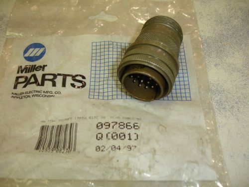 MILLER Electric Old School Metal Male 17 Pin Amphenol 097-866  $84 Connector