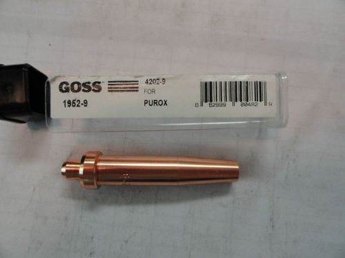 Goss cutting torch tips, 1952-9 ( esab #4202-9 ) for sale
