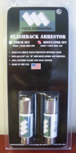 Weldmark flashback arrestor (regulator set) by superior products (smith h753) for sale