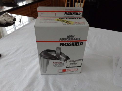 High Performance Faceshield Model F-300 Fibre-Metal 3&#034; crown protector NEW
