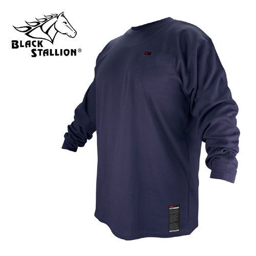 Revco flame resistant cotton navy blue t-shirt size xl for sale