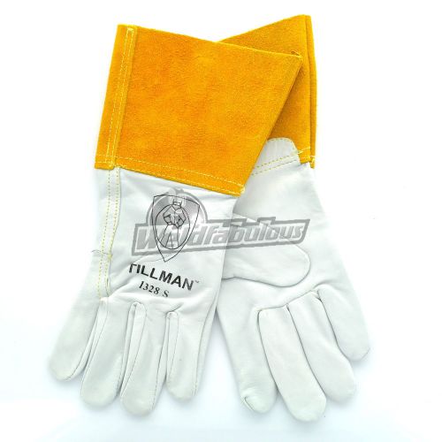 Tillman 1328 top grain goatskin tig welding gloves 4&#034; cuff, small for sale