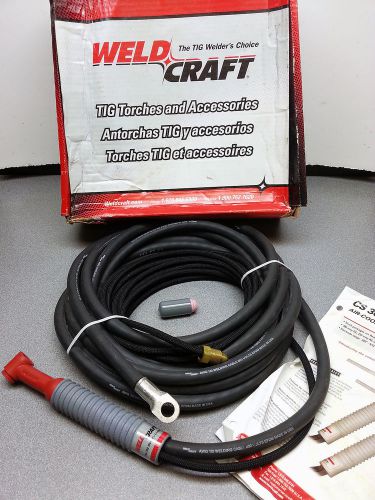 New old stock weldcraft cs300-25-2 heli arc torch package 25? (7.6m) cables for sale