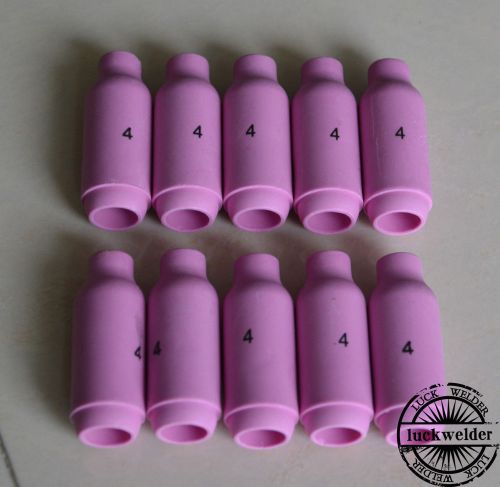 10n50 #4 tig nozzle alumina shield cup for wp17 18 26 tig welding torch 10pcs for sale
