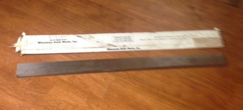 WKW-WISCONSIN KNIFE WORKS AKM SHAPER STEEL #46058 woodworking BEVELED 25x2x3/8&#034;