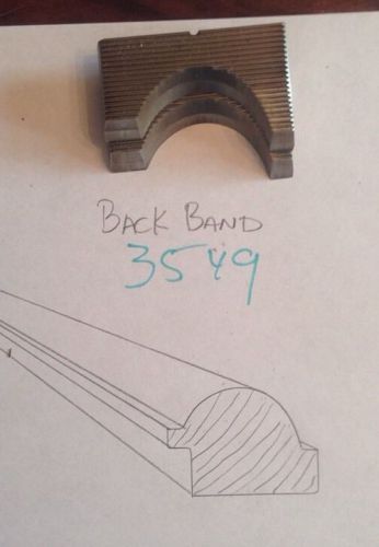 Lot 3549 Back Band Moulding Weinig / WKW Corrugated Knives Shaper Moulder