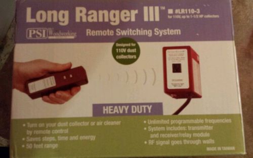 Long ranger 111 remote dust collector switch110v  w/ transmitter 3 iii for sale