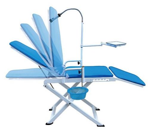 New dental medical portable mobile chair with led cold light full folding chairs for sale