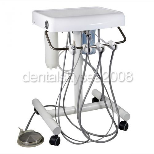 Dental Equipment Portable Delivery Unit Sysetm Cart with Compressor Turbine NEW