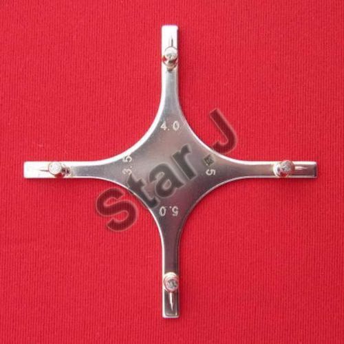 2 Star-like Bracket Positioning Gauge Orthodontic For anterior teeth