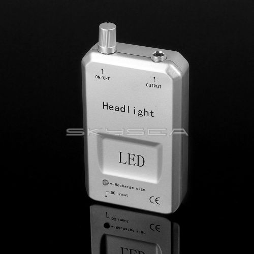 Dental Portable LED Head Light Battery Fit 3.5X Loupe Binocular Surgical Glasses