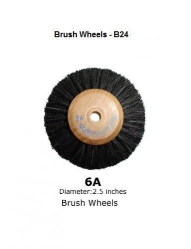 Brush Wheels B24 Wood Centered 12 Pcs