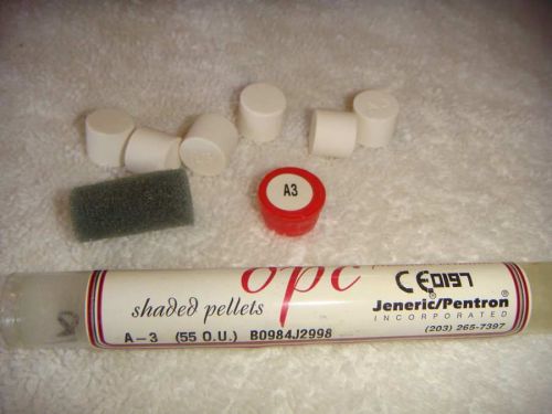 LOT UNUSED JENERIC PENTRON OPC SHADED PELLETS A-3 (55 O.U.)