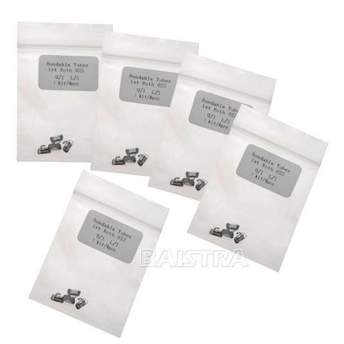 5pack Orthodontic Buccal Tube 1st Molar Bondable Non-convertible ROTH .022