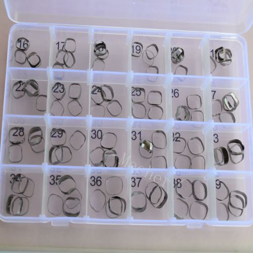 Dental plain band for first molar with box package 24 sizes 96pcs total