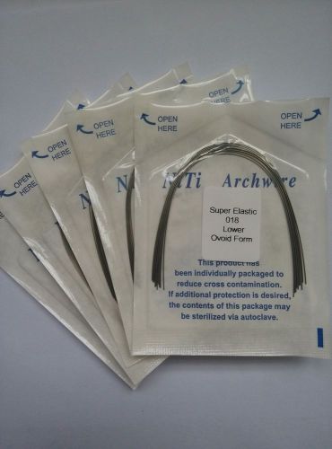 NEW 10 Packs Dental Orthodontics Super Elastic Niti Arch Wires Round Ovoid Form