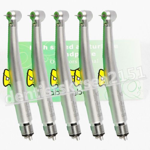 5X Kavo Style Dental High Speed E-generator LED Handpiece Push Button 4 hs YABA