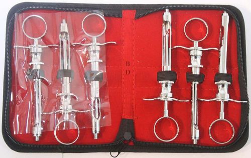 6 Pcs Set of Aspirating Syringe with Pouch Good Quality