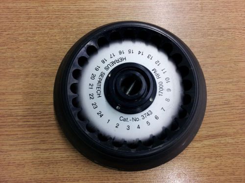 Abbott heraeus 3531 bench top micro centrifuge 3743 rotor w/out cover for sale
