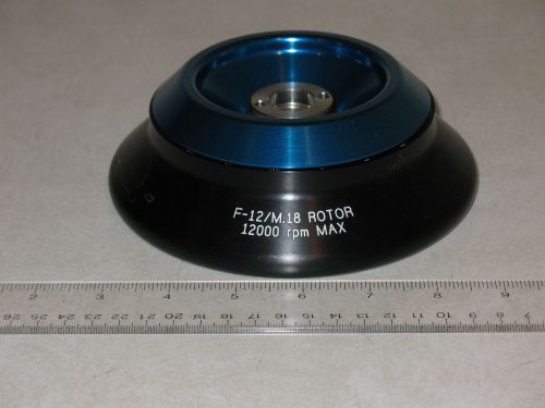 SORVALL F-12 / M.18  CENTRIFUGE ROTOR with LID / COVER 12000 RPM, AUTOCLAVABLE