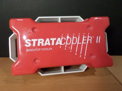 Stratagene stratacooler ii red 32-position benchtop cooler rack 24-1.5ml 8-0.5ml for sale