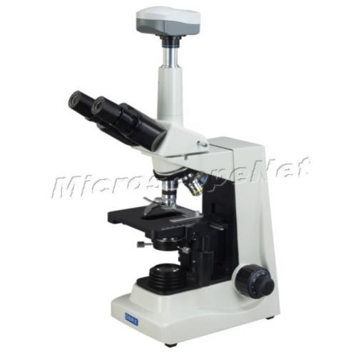 Enhanced Darkfield Compound Trinocular Reversed Microscope 1600X+9MP USB Camera