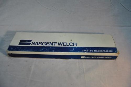 Vintage sargent-welch students telemicroscope 3603 lab school science (C10-2-58
