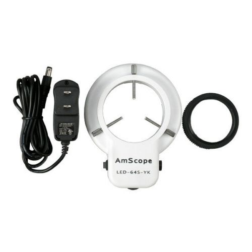 64 LED Microscope Ring Light with Dimmer