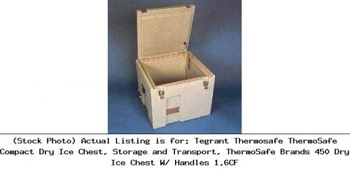 Tegrant Thermosafe ThermoSafe Compact Dry Ice Chest, Storage and Transport: 450