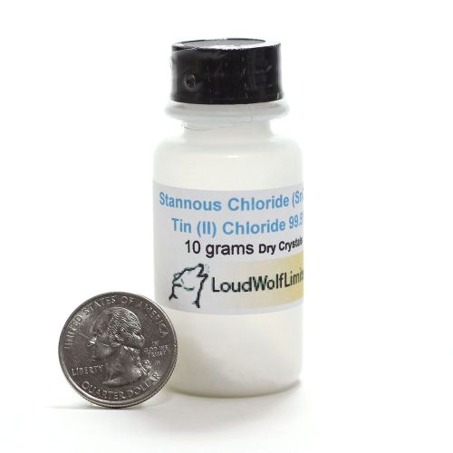 Stannous chloride reagent grade dry powder (10 grams)  from usa - free shipping for sale