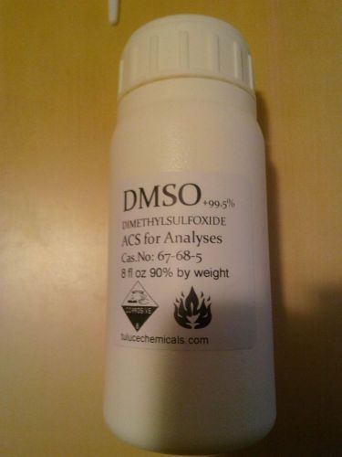 DMSO Dimethyl Sulfoxide Pain-Relieving Collagen-Softening ACS Reagent 8 fl oz
