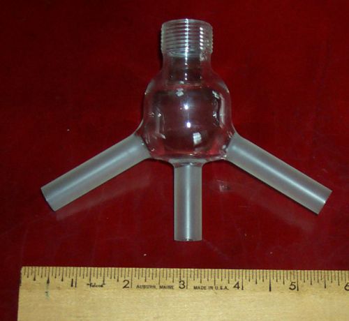 pyrex borosilicate glass 3 arm adapter