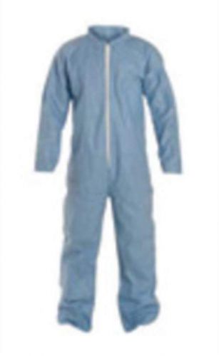 3x blue tempro water resistant &amp; flame retardant coveralls. (6 each) for sale