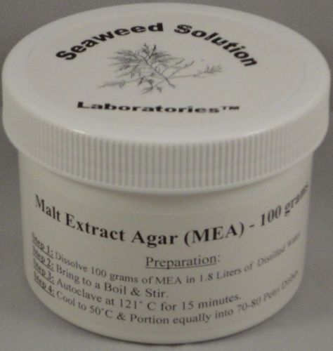 Malt Extract Agar (MEA) 100 grams - Great For Growing Mushrooms! - FREE SHIPPING