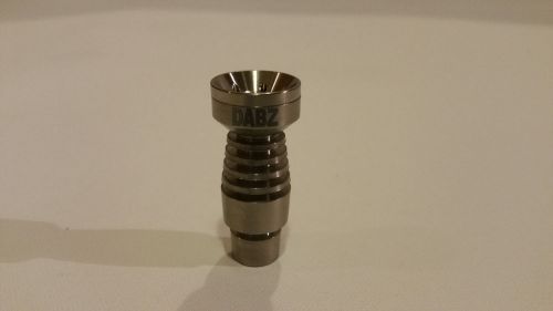 Domeless GR2 titanium nail 14mm &amp; 18mm male socket