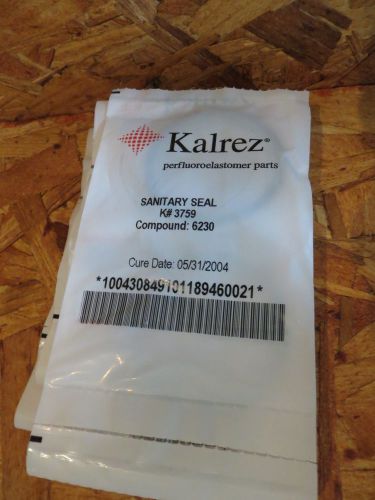 Kalrez Sanitary Clamp Seal Gasket K3759 1&#034; Lot of 8