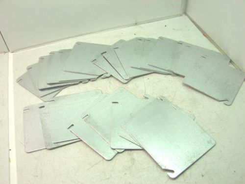 THOMAS BETTS STEEL CITY 52 C1 SQUARE COVER BLANK FLAT ( LOT OF 24 ) ***XLNT***