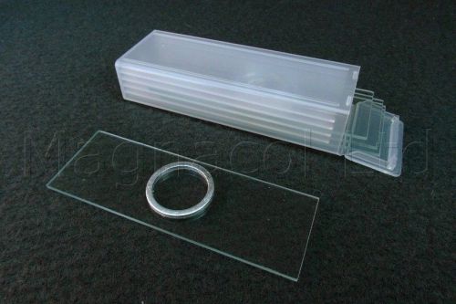 Aluminium spacer microscope slides - pack of 4 for sale