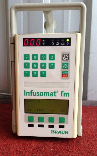 Braun infusomat FM infusion Pump - Infusionspumpe type 971944/6