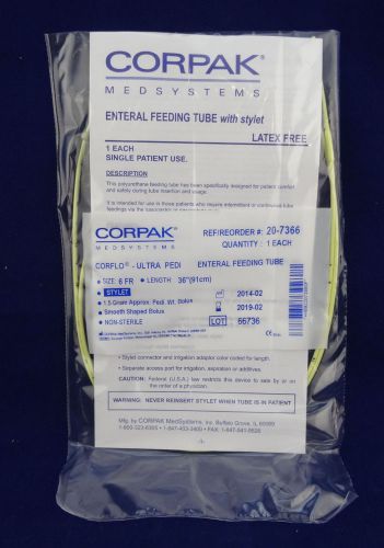 Corpak CorFlo Enteral Feeding Tube 20-7366 - 10 Pack - 02/2019