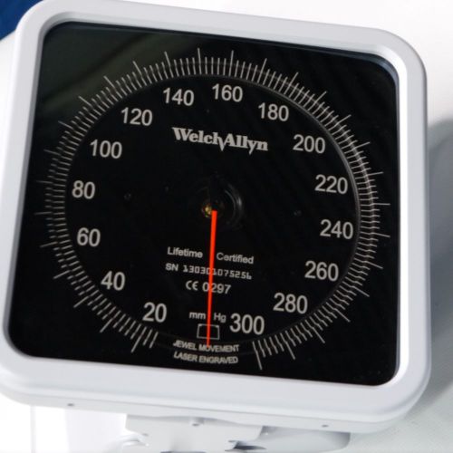 Welch Allyn Tycos 767 Wall Aneroid with Adult Cuff &amp; Bladder, new not box